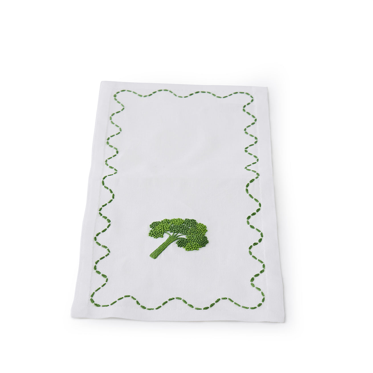 Fruit and Veg Cocktail Napkin Broccoli