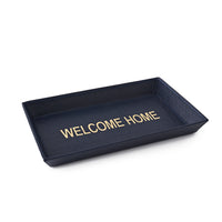 Decorah Desk Tray Leather Navy Large Welcome Home