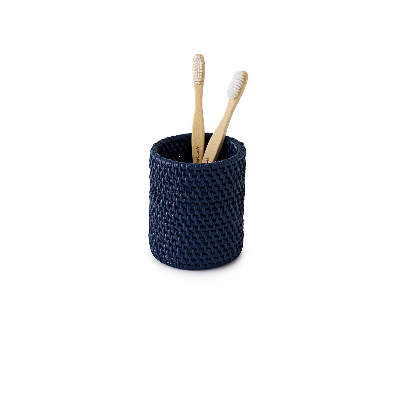 Dalton Brush Holder Rattan Navy
