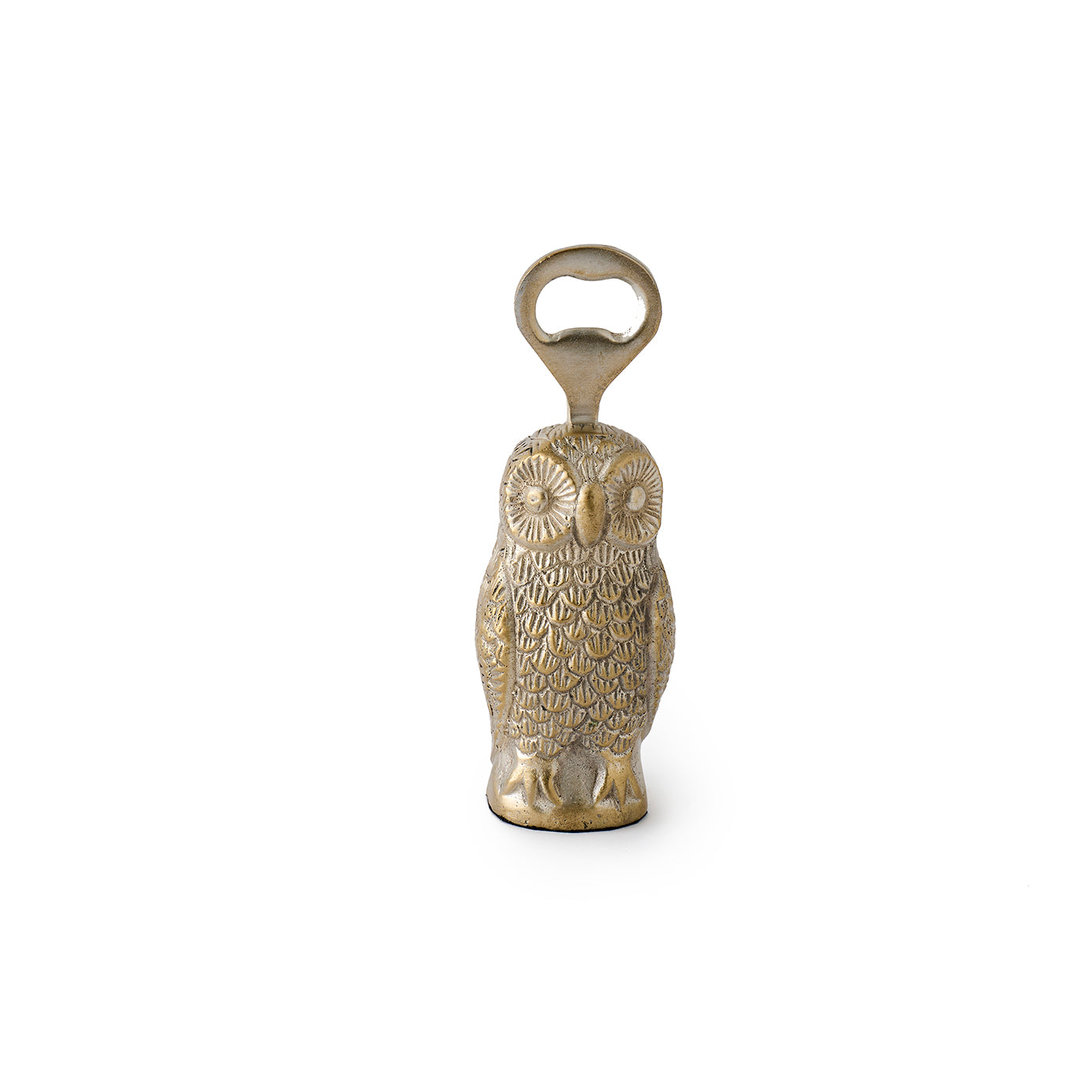 Marvin Tarnished Silver Owl Bottle Opener