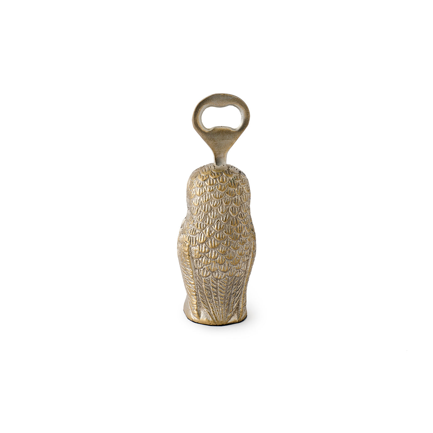 Marvin Tarnished Silver Owl Bottle Opener