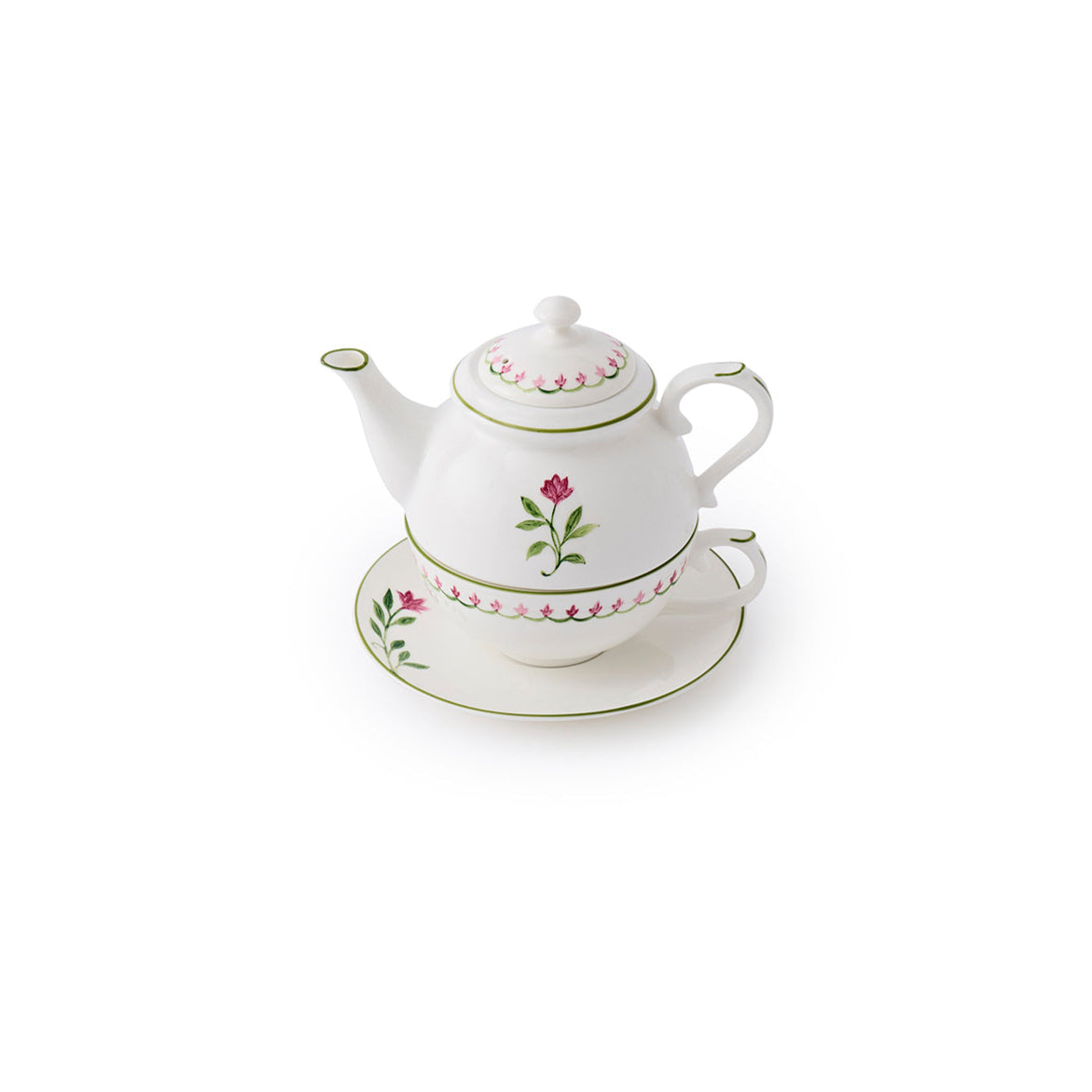 Marguerite Tea Set for One Pink