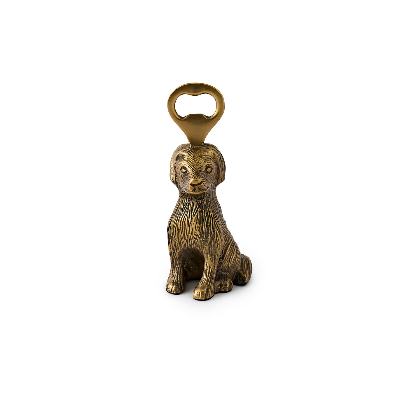 Sitting Dog Brass Bottle Opener