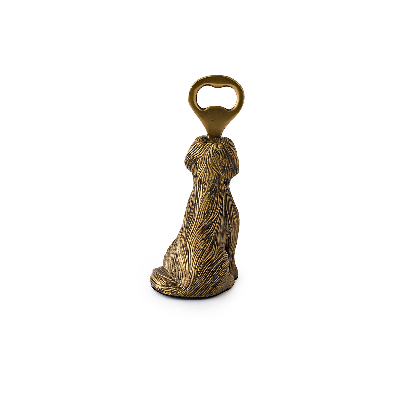 Sitting Dog Brass Bottle Opener
