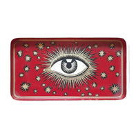 Nina Campbell Iron Tray Red on white background