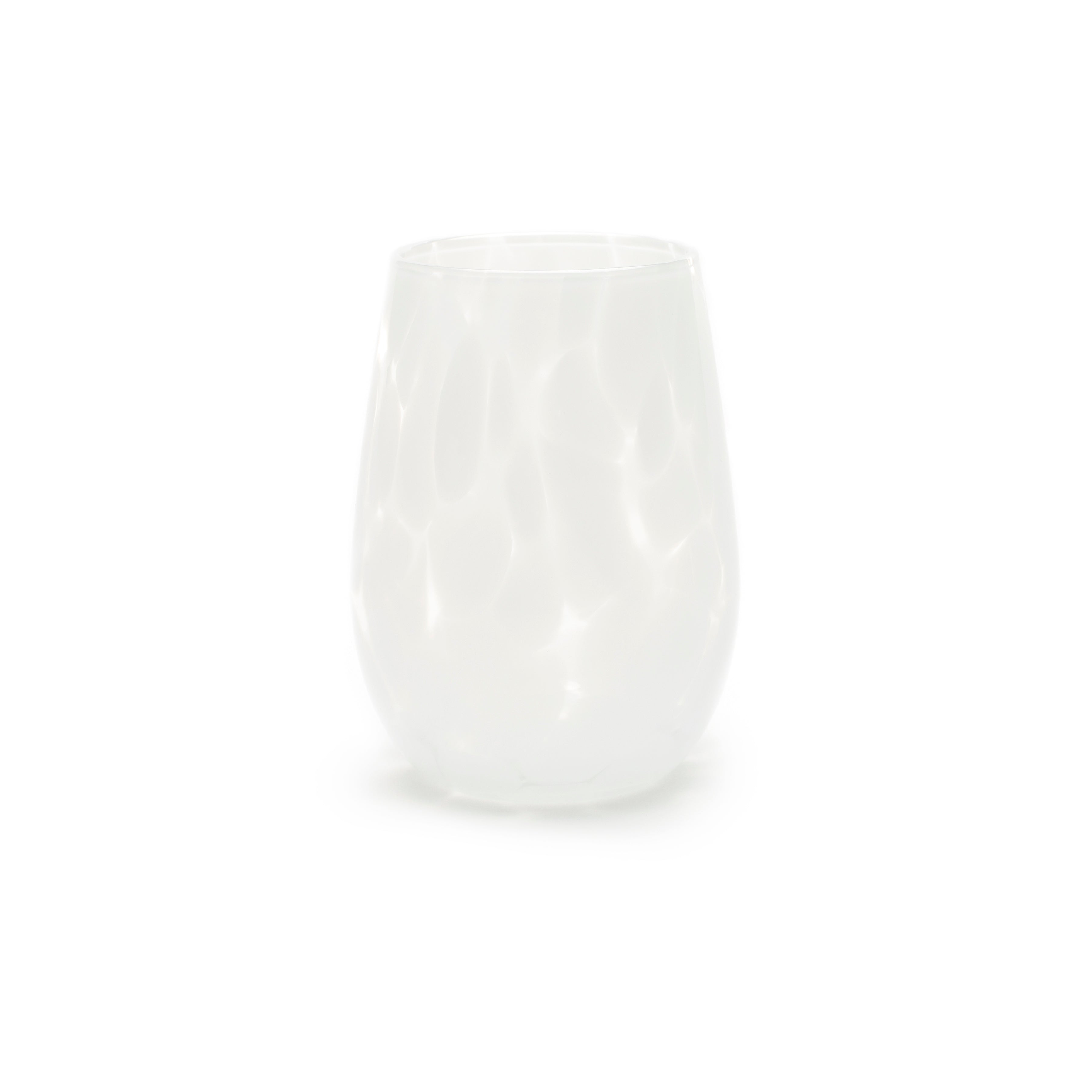 Stemless Wine Glass Fritsy - Opal White