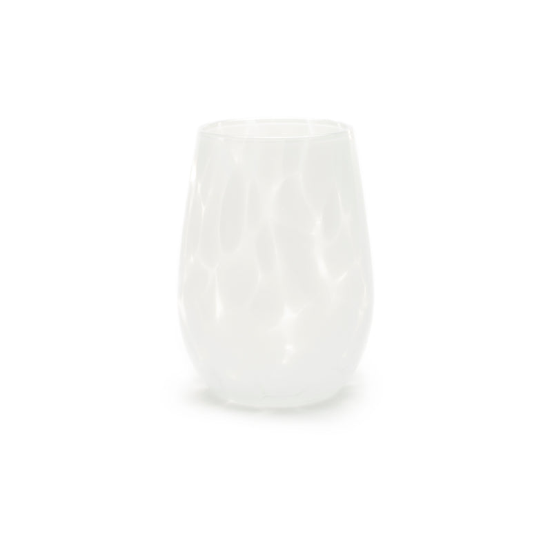Stemless Wine Glass Fritsy - Opal White