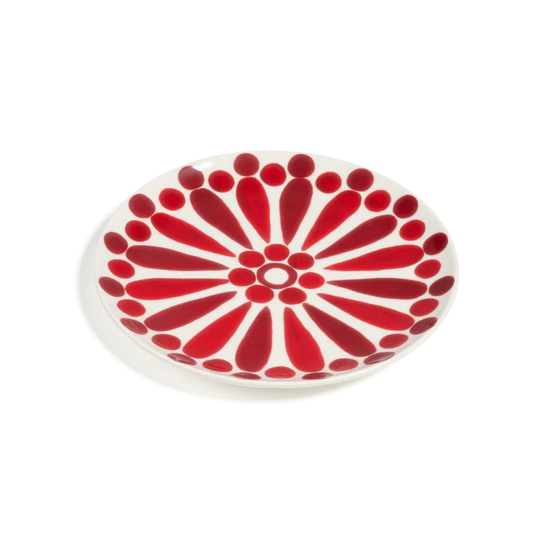 Dinner Plate Helios - Two Tone Red