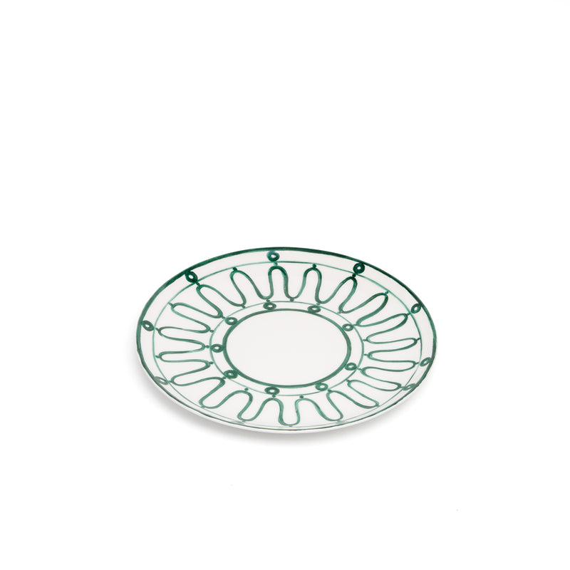 Kyma Charger/Dinner Plate - Green/White