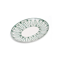 Kyma Serving Platter 36cm - Green/White