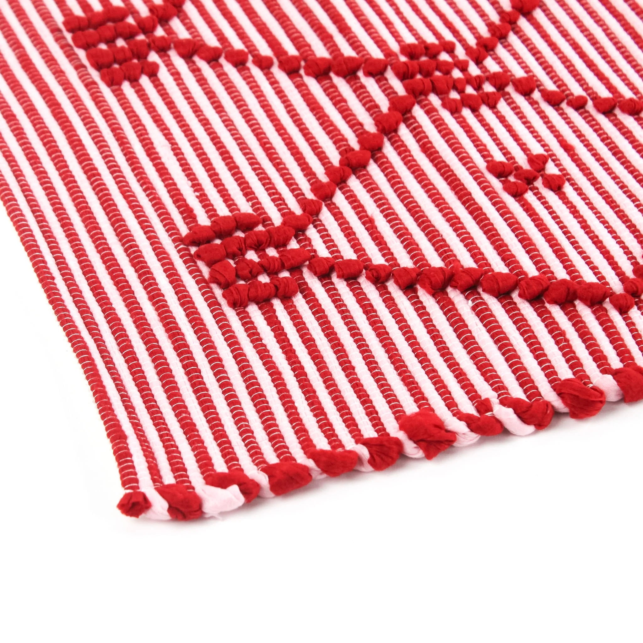 Lattice Red Accent Rug