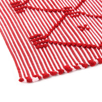 Lattice Red Accent Rug