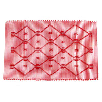 Lattice Red Accent Rug