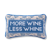 More Wine Needlepoint Cushion