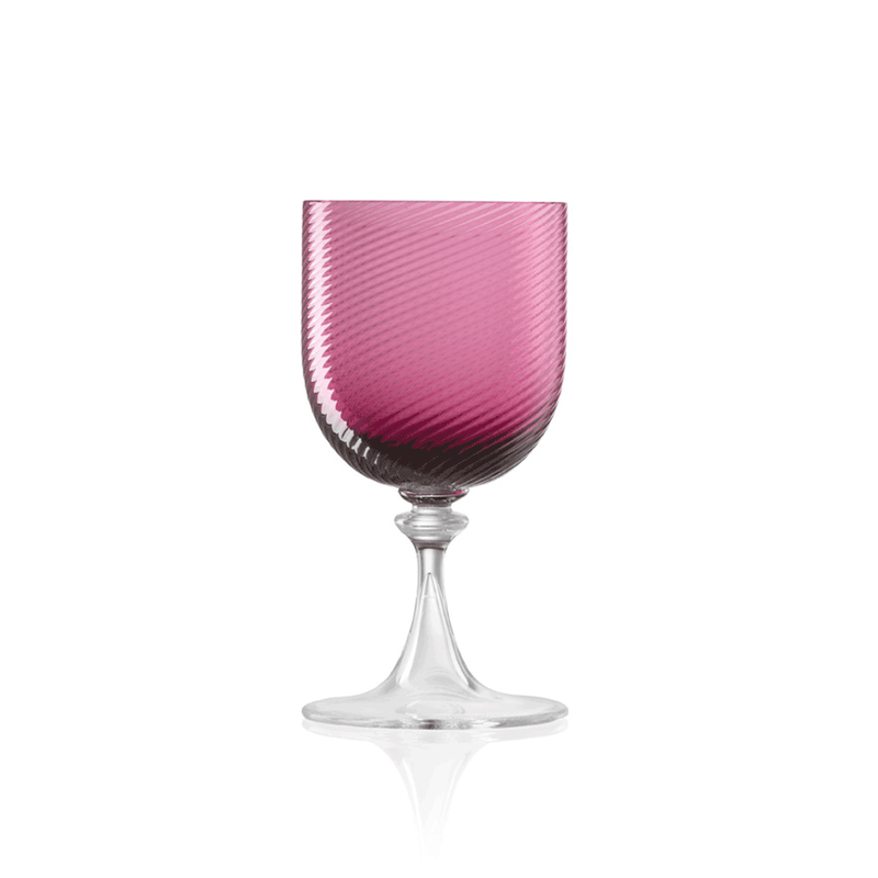 Murano Red Wine Glass - Red