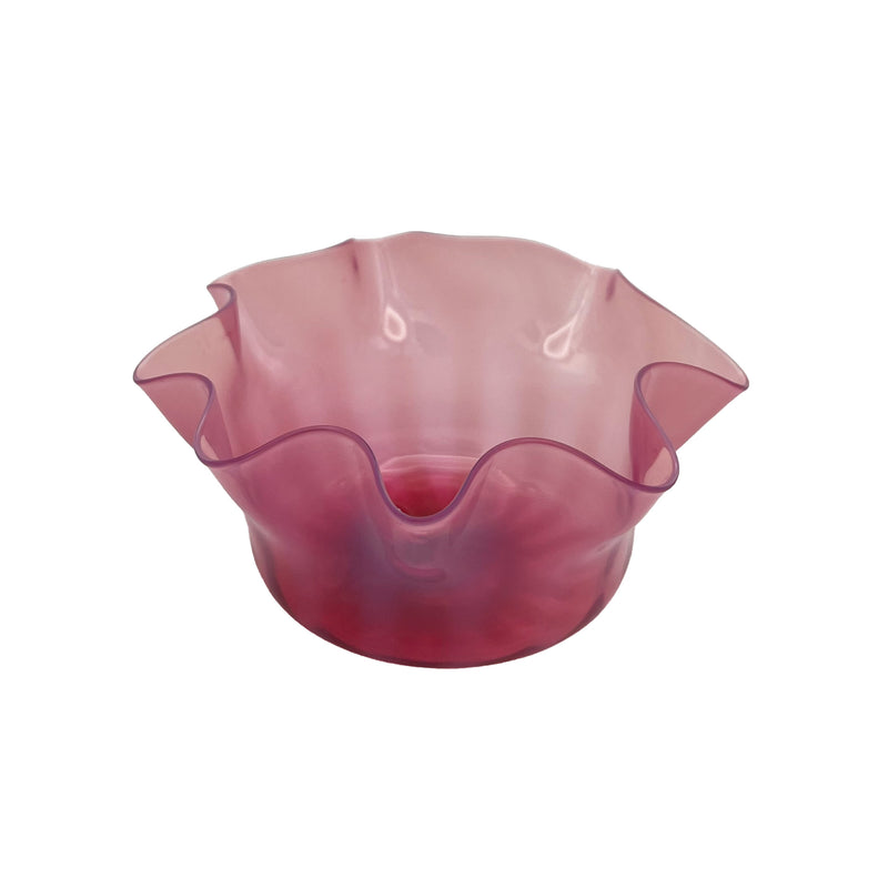 Antique Pink Glass Bowl, early 20th Century
