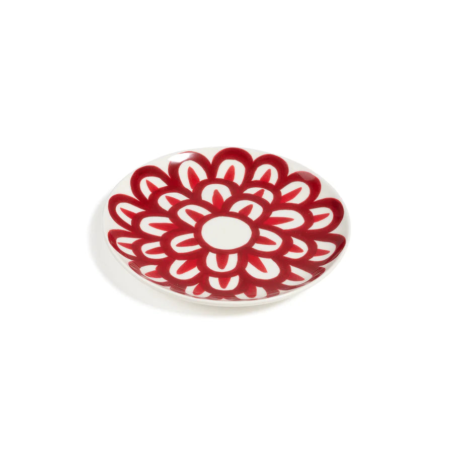Dessert Plate Symi Two Tone Red Nina Campbell