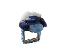 Sea Stone Napkin Ring Navy