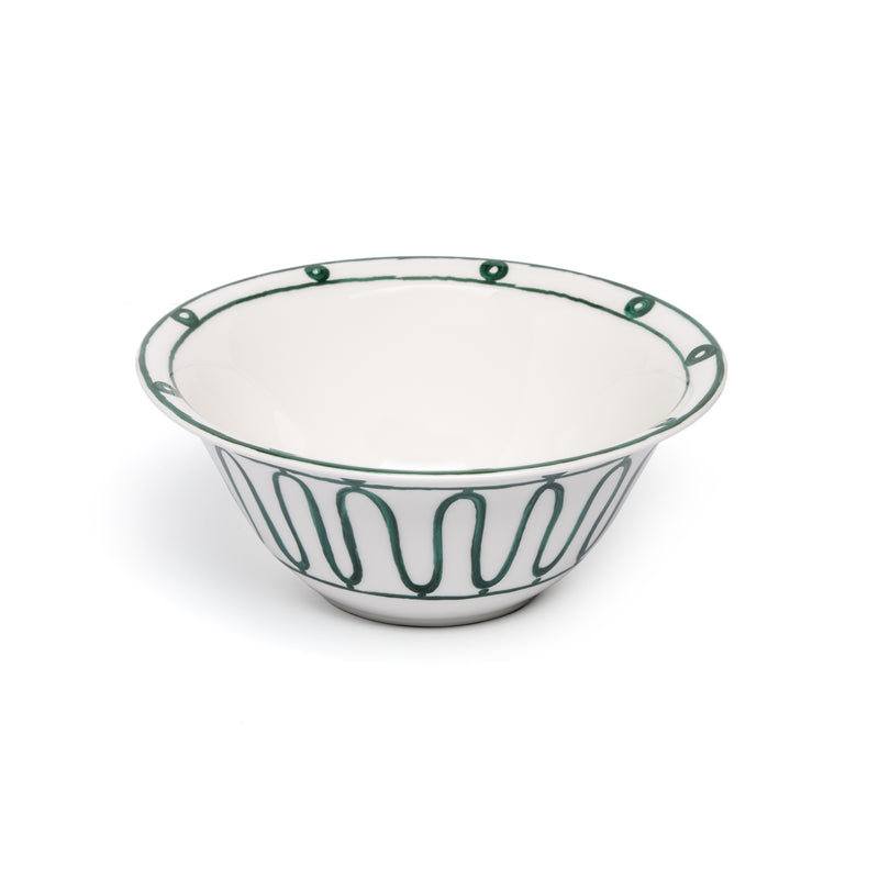 Kyma Salad Bowl 25cm -  Green/White