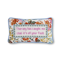 Therapy Needlepoint Cushion