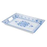 Melamine Serving Tray 15x20" - Moroccan Blue