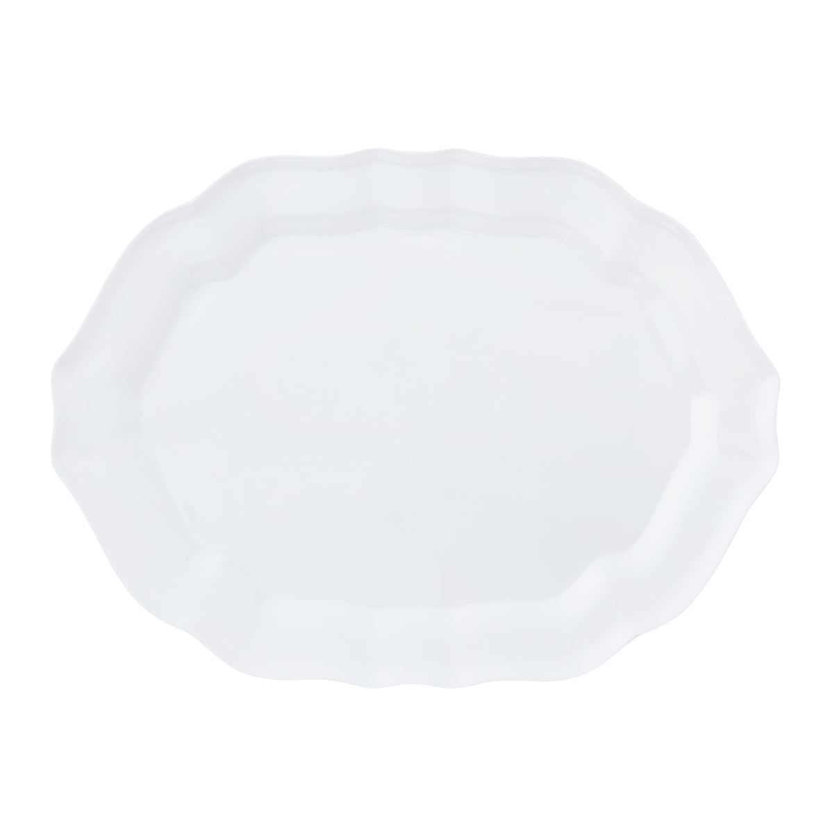Melamine Oval Platter 16" - Basque White