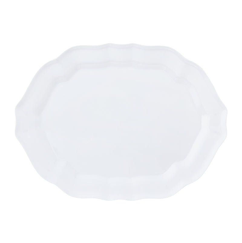 Melamine Oval Platter 16" - Basque White