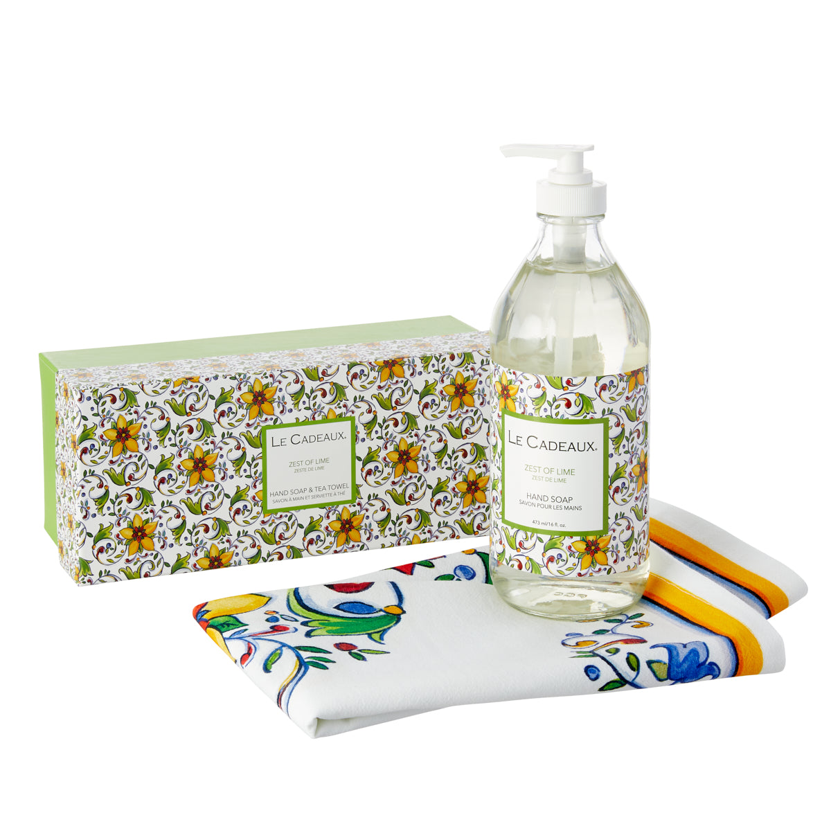 Gift Box Hand Wash & Towel - Zest of Lime