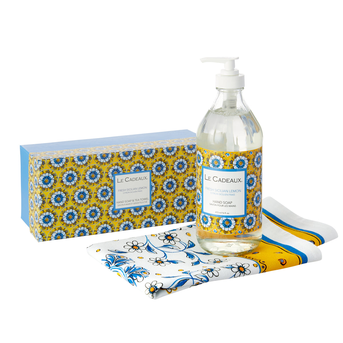 Gift Set Hand Wash & Towel - Sicilian Lemon