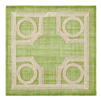 Placemat Square - Green Baldwin Rice Paper