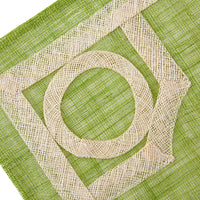 Placemat Square - Green Baldwin Rice Paper
