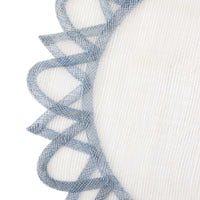 Placemat Round - Light Blue Rice Paper