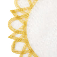 Placemat Round - Yellow Rice Paper