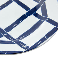 Appetizer Plate - Navy Blue Bamboo