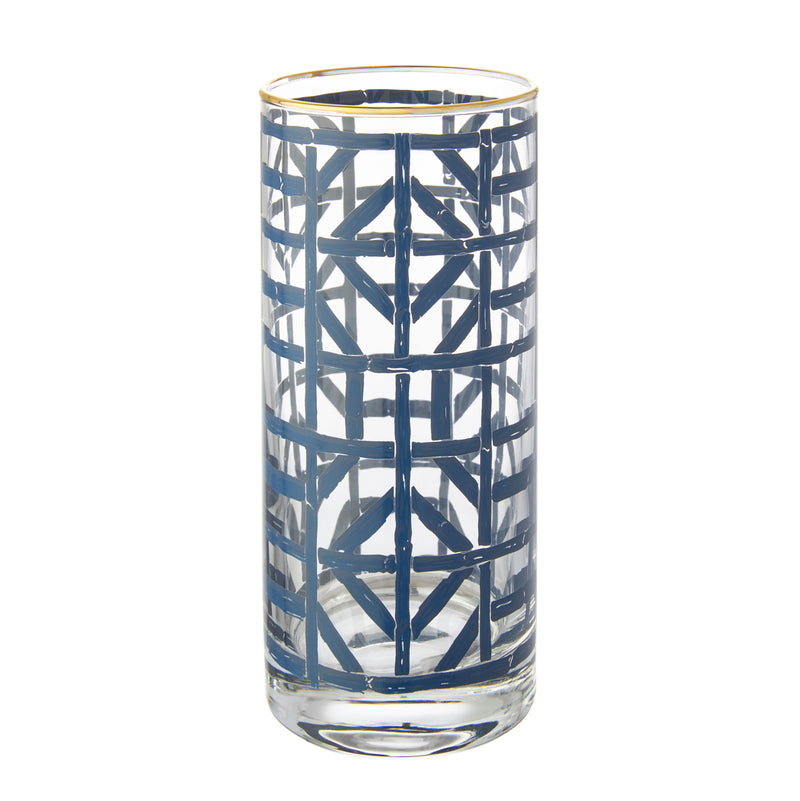Drinking Glass - Navy Bamboo
