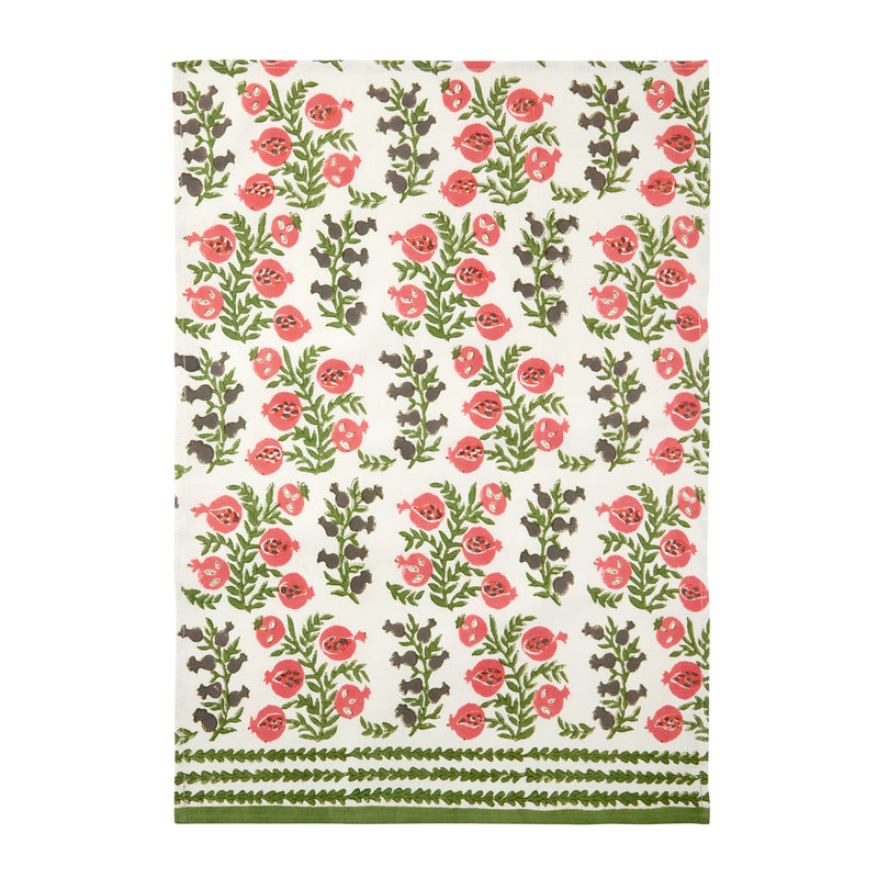 Tea Towel Pom Bells Fern & Poppy