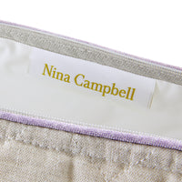 Nina Campbell Brush Bag -  Grey/Amethyst