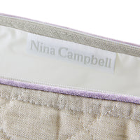 Nina Campbell Make-up Bag - Grey/Amethyst