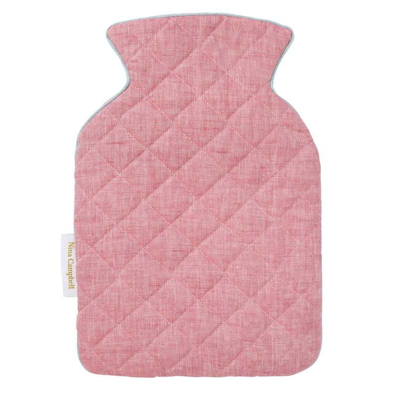 Nina Campbell Hot Water Bottle Cover - Pink/Aqua