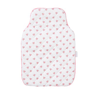 Mini Hot Water Bottle and Cover - Pink Heart