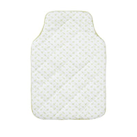 Mini Hot Water Bottle and Cover - Green Sprig