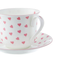 Chatsworth Teacup & Saucer - Pink Heart