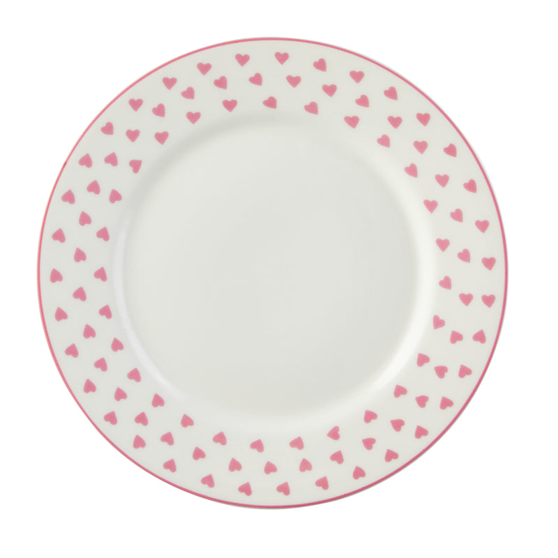 Tea Plate - Pink Heart
