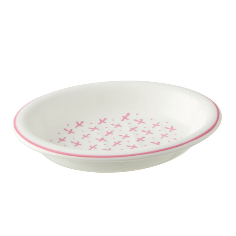Nina Campbell Oval Soap Dish Pink Sprig