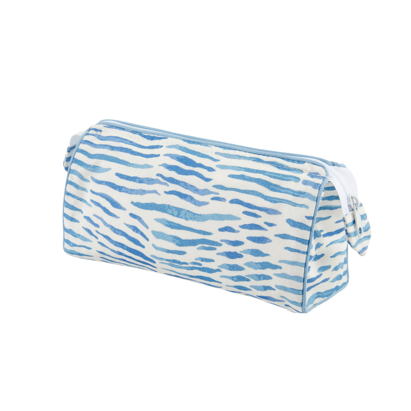 Nina Campbell Make-up Bag Arles Blue against a white background