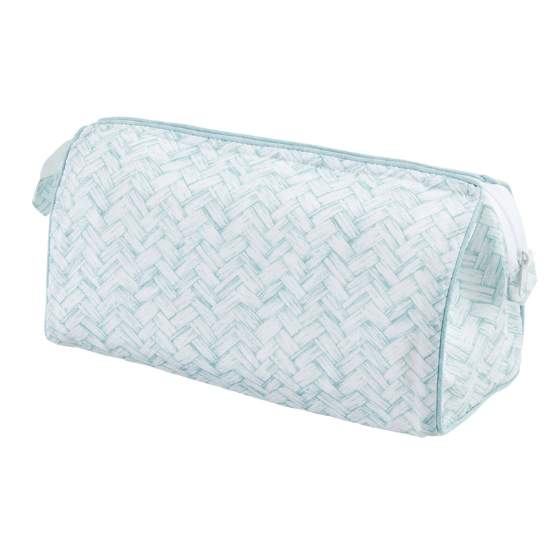 Nina Campbell Wash Bag - Basketweave Aqua