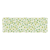 Nina Campbell Fabric Tray Oblong Swirl Leaf against a white background