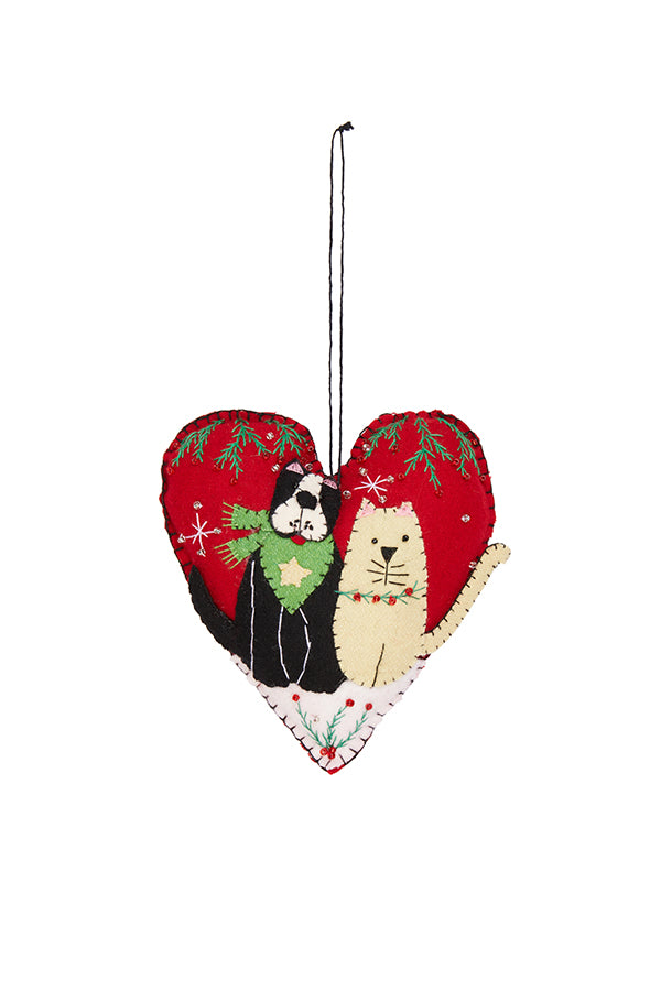 Decoration - Heart with Cats
