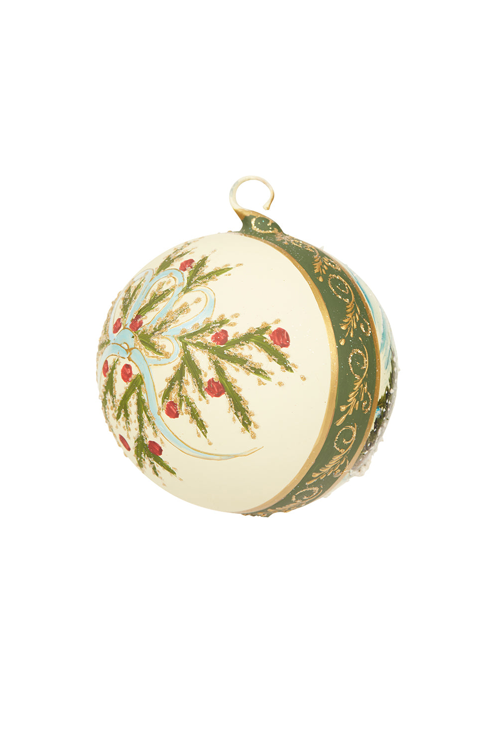 Bauble Snow Scene 10cm