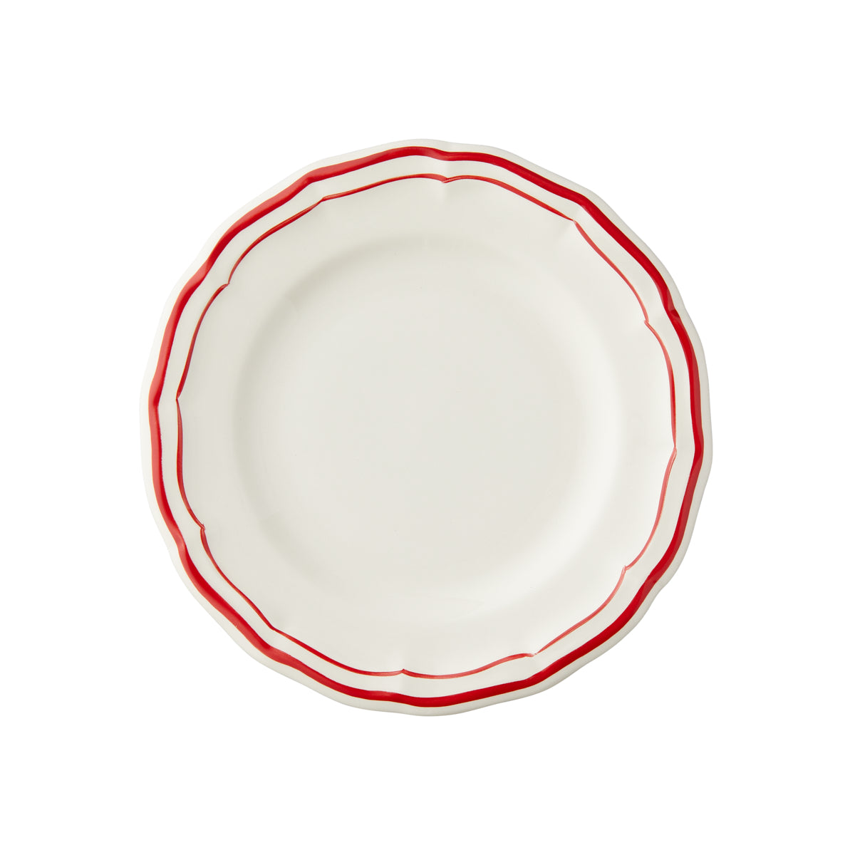 Canape Plate - Red Nets 16.5cm
